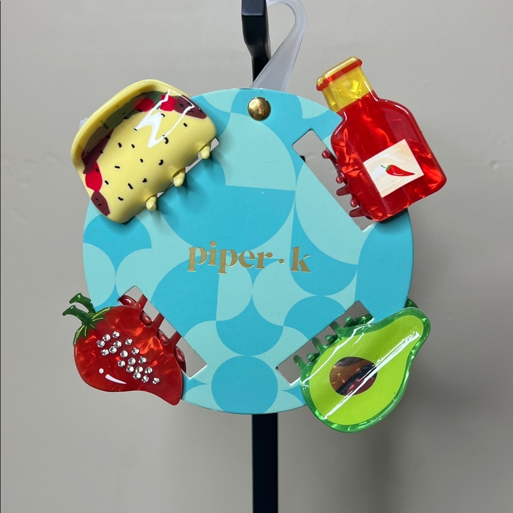 Piper K | Avocado Spicy Themed Mini Hair Clips 🥑🌶️